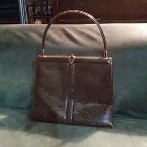 Brown leather purse